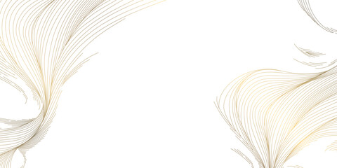 Abstract Japanese wave background, flowing lines, geometric curves. Oriental vector pattern, ocean shapes, premium posters, cards, templates, frame. © marylia17