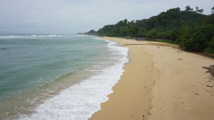 Beautiful Ngliyep Beach Landscape in Malang, East Java, Indonesia