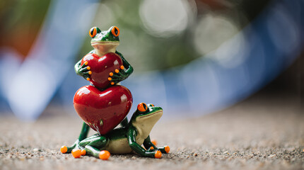 Naklejka premium christmas tree frog