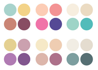 Abstract color palette guide. 