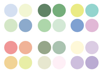 Abstract color palette guide. 