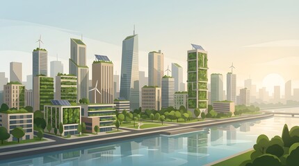Fototapeta premium singapore city skyline at sunset