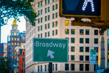 Broadway street sign in Midtown Manhattan
