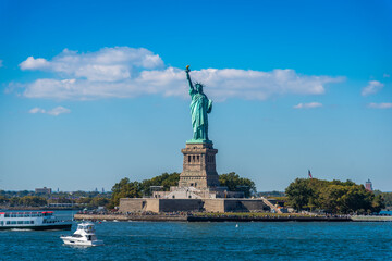 World famous Statue of Liberty in New York