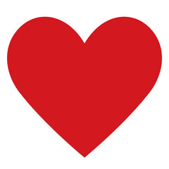 red heart icon, love sign for apps and websites