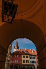 View of historic center of Sibiu Romania
