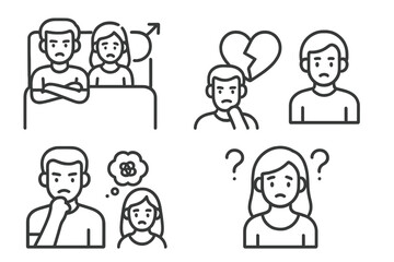 Couple conflict, relationship problems, sexual health issues, and emotional distress
