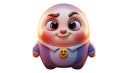 3d emoji emote for social media icon cute character design 