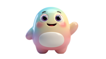 3d emoji emote for social media icon cute character design 