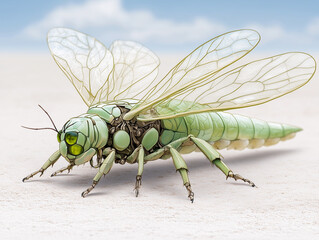 Futuristic Dragonfly Robot Inspired by 90&rsquo;s Sci-Fi Anime