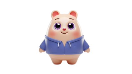 3d emoji emote for social media icon cute character design 