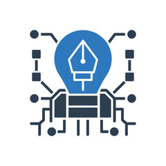 Ai Art Idea Icon - Ai Pen Tool Icon