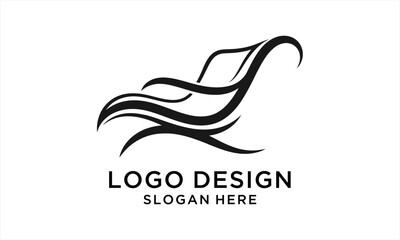 Elegant Abstract Furniture Logo Design Symbol.