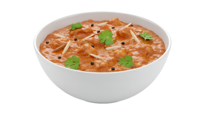 Savor the Spiced Essence: A culinary masterpiece unfolds, showcasing a rich and flavorful curry, garnished with aromatic herbs and delicate spices, evoking a sensory journey of taste.