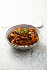 Homemade red bean ragout
