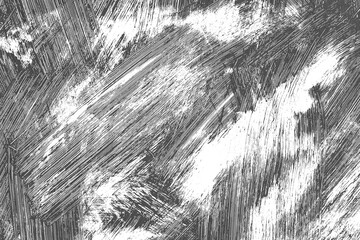 Close-up of rustic rough concrete and plaster wall with large faded patches isolated on transparent background PNG