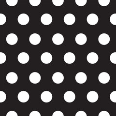 Vector Design White and Black Polka Dots