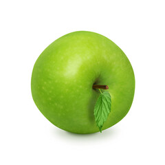 Green Apple Fresh Fruit for Juice, Detox, and Healthy Nutrition on Transparent Background png