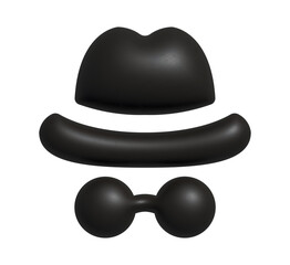 3D Incognito Icon on Transparent Background. Perfect for Privacy Apps, Security Dashboards, Anonymous Profiles, Tech Branding and Digital UI design.