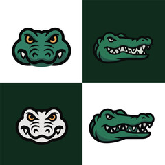 Crocodile face illustration graphic design