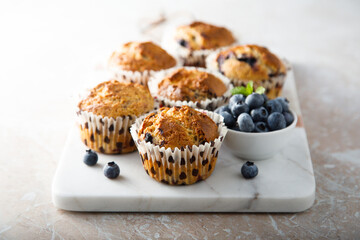 Homemade blueberry muffins