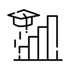 Growth the knowledge icon
