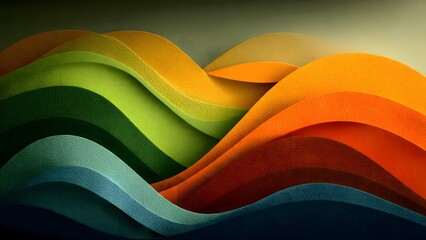 Colorful Layered Paper Cut