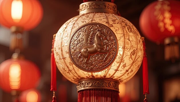 Rayakan Tahun Baru Imlek dengan lampion-lampion menakjubkan yang menampilkan kuda gagah, membawa keberuntungan dan kemakmuran bagi proyek dan desain Anda di musim ini.