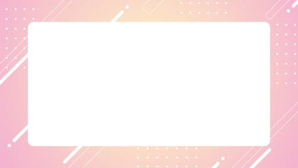 ピンク系グラデーションのフレーム【16:9素材シリーズ】