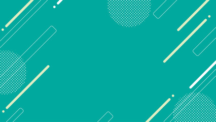 緑基調の幾何学模様背景【16:9素材シリーズ】