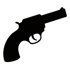 Cowboy pistol, gun, vector