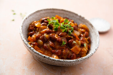Homemade red bean ragout