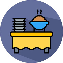 Food And Catering isometric icon