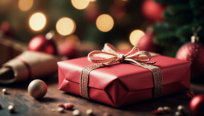 red christmas gift boxes