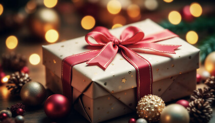 red christmas gift box