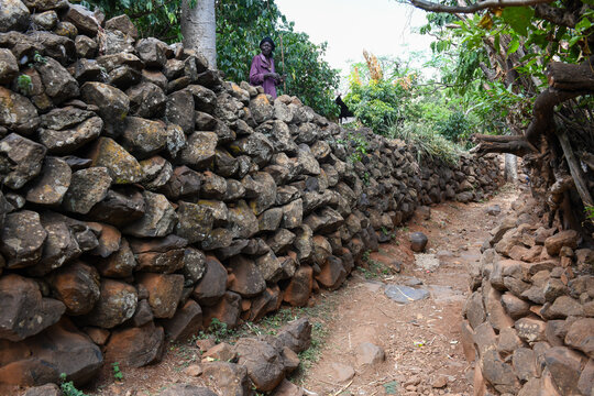 View at the village of Konso in Ethiopia