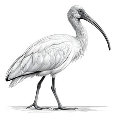 Fototapeta premium Black crowned crane and grey herons standing together in a simple wildlife portrait