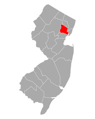 Karte von Essex in New Jersey