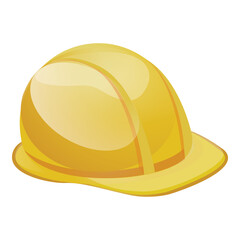 Yellow Safety Helmet Hard Hat Construction Illustration