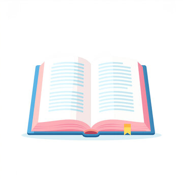 Otwarta książka ilustracja