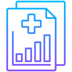 Obraz premium Illustration elements of Medical Report