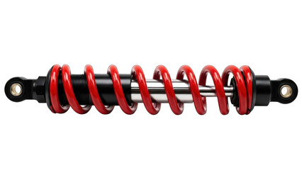 Red Coil Spring Shock Absorber for Motorcycle or ATV.
