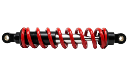 Red Coil Spring Shock Absorber for Motorcycle or ATV.