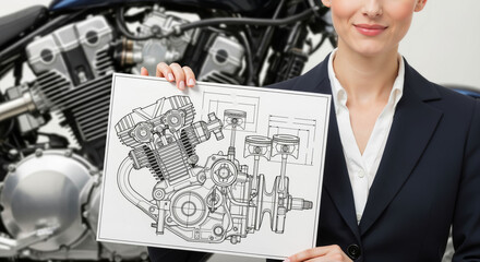 Engineering precision: a blueprint of a motorcycle engine design process