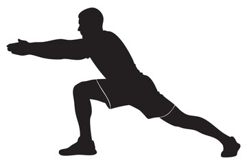 Fitness Silhouette Bundle Male & Female Workout Gym Yoga Exercise Vector Set