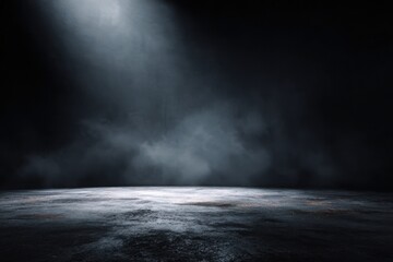 dark background featuring glowing blue mist over a textured.