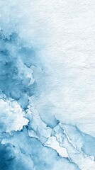 Obraz premium Calming blue watercolor abstract background, blending soft shades of blue and white, perfect for artistic designs, invitations, and peaceful themes in various creative projects.