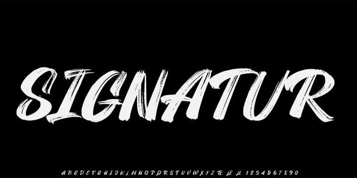 Best Alphabet Painting Paint Brush Beauty Script Logotype Font lettering handwritten