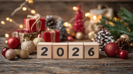 2026 Wooden Blocks Christmas Theme – Festive Table Setup 