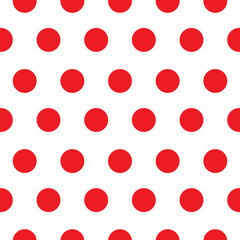 Vector Design White and Red Polka Dots